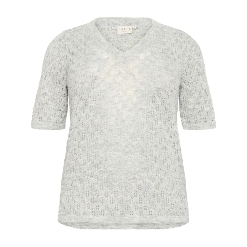 Knitwear > V-neck Knitwear - - Kaffe Curve - Modalova