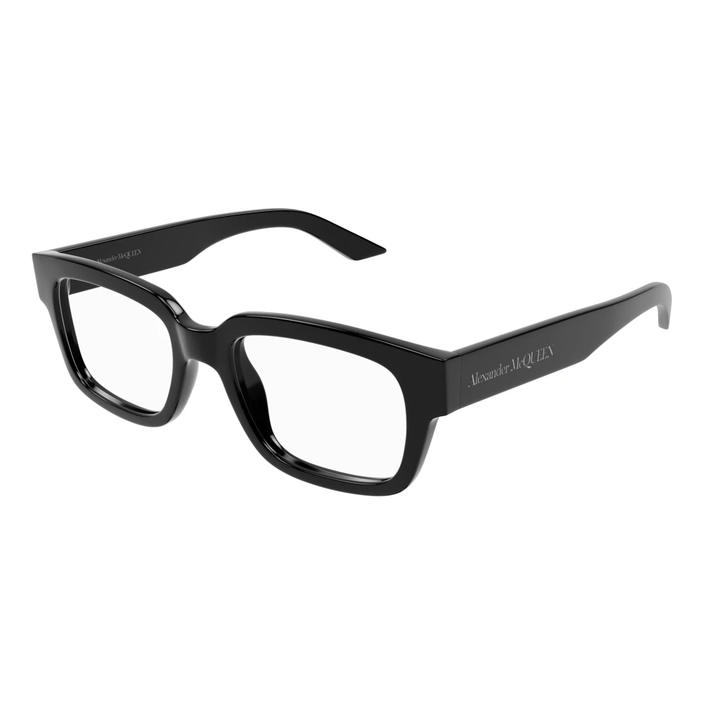 Alexander Mcqueen Men's Black Glasses - Glasses - 52 Mm - Accessories