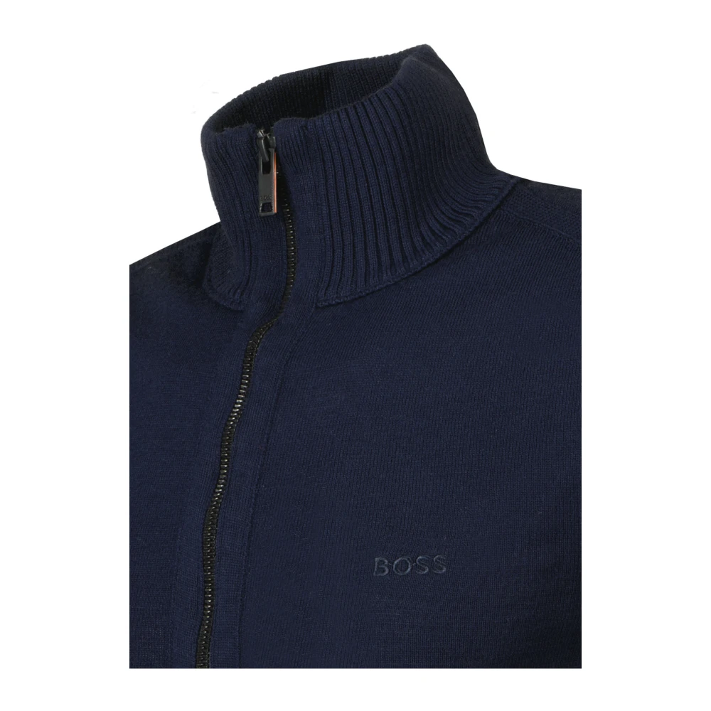 Hugo Boss Trui- Boss MEN Avac Knit R-N Blue Heren