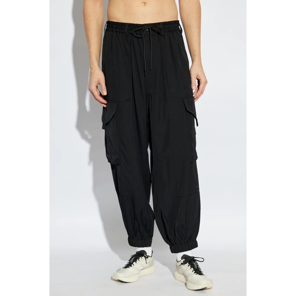 Y-3 Lage broek Black Heren