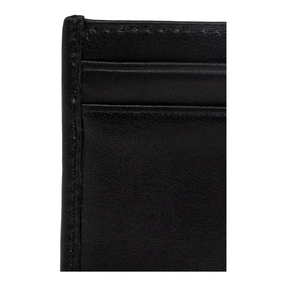 AllSaints Leather Card Holder Black Heren