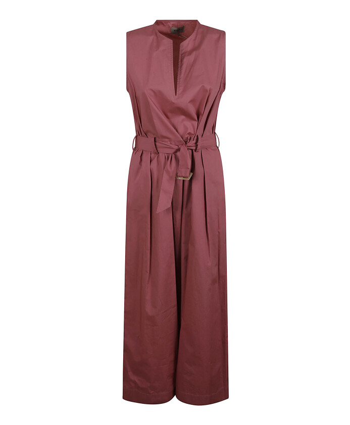 robe-longue-beige-en-coton-avec-col-en-v