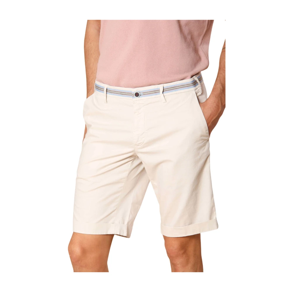 Mason's, Shorts, Herr, S, Bomull, Sommar Chino Bermuda Shorts Off-White