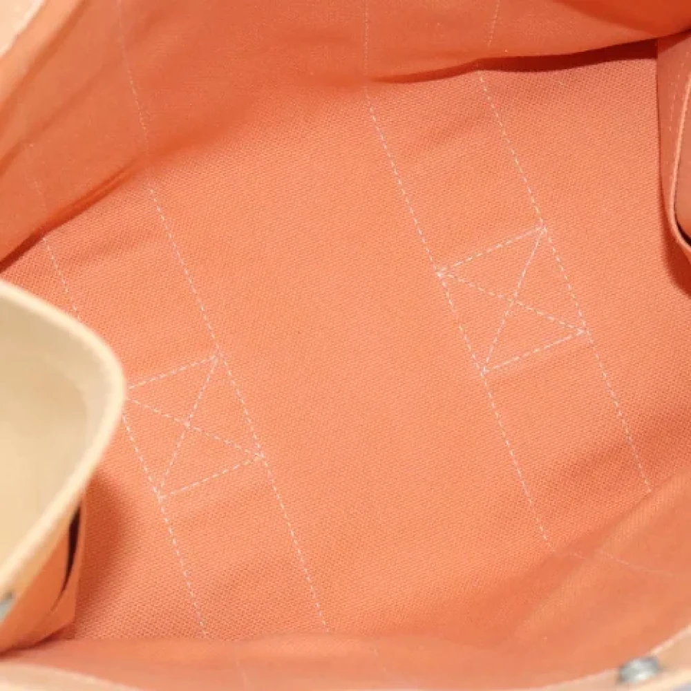 Hermès Vintage Pre-owned Canvas handbags Orange Dames