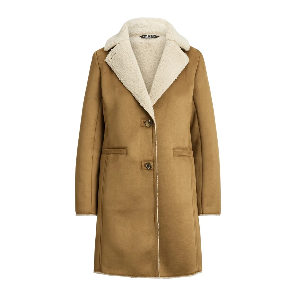 Ralph Lauren Women's Brown Single-Breasted Coat