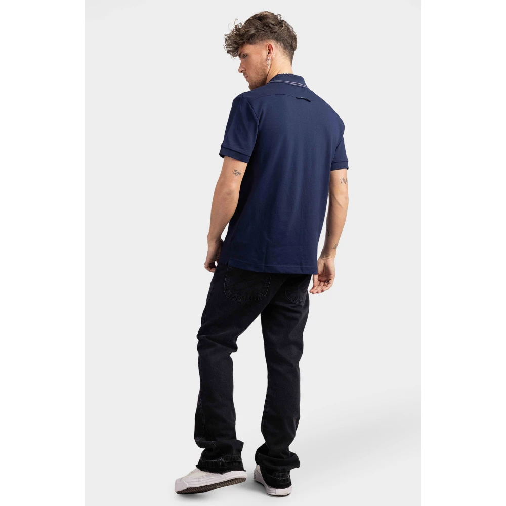 Emporio Armani Donkerblauwe Heren Polo Shirt Blue Heren