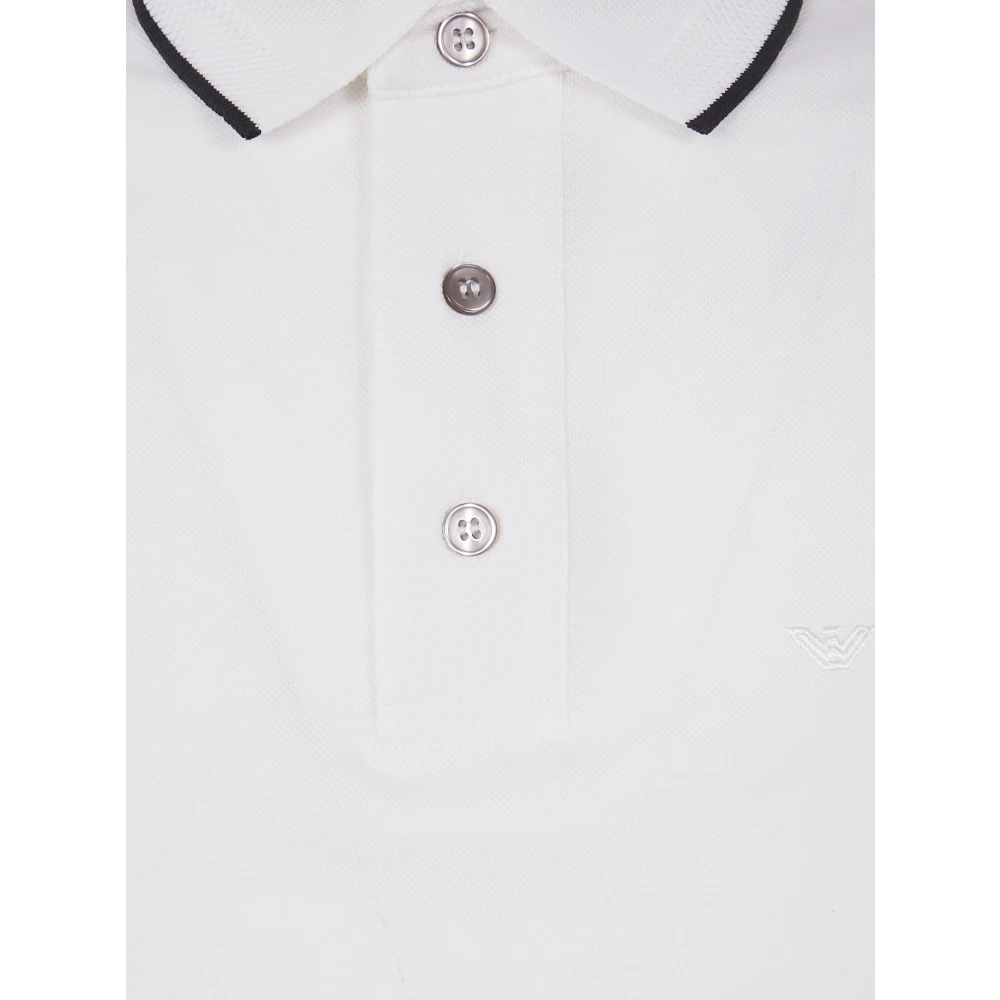 Emporio Armani Klassieke Polo Shirt voor Mannen White Heren
