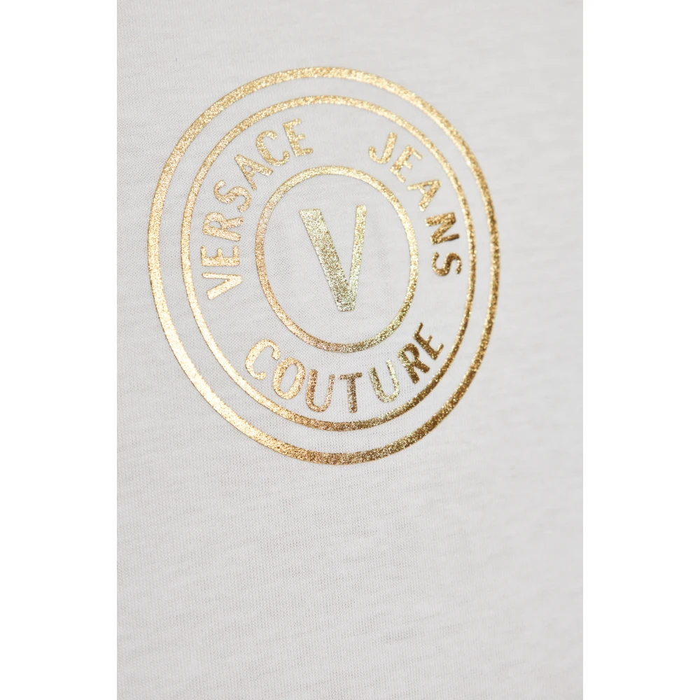 Versace Jeans Couture T-shirt met bedrukt logo White Heren