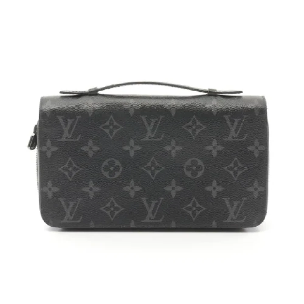 Louis Vuitton Vintage Pre-owned Canvas wallets Black Heren