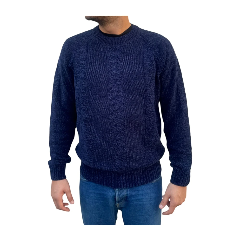 Liu Jo Stijlvolle Gebreide Top Blue Heren