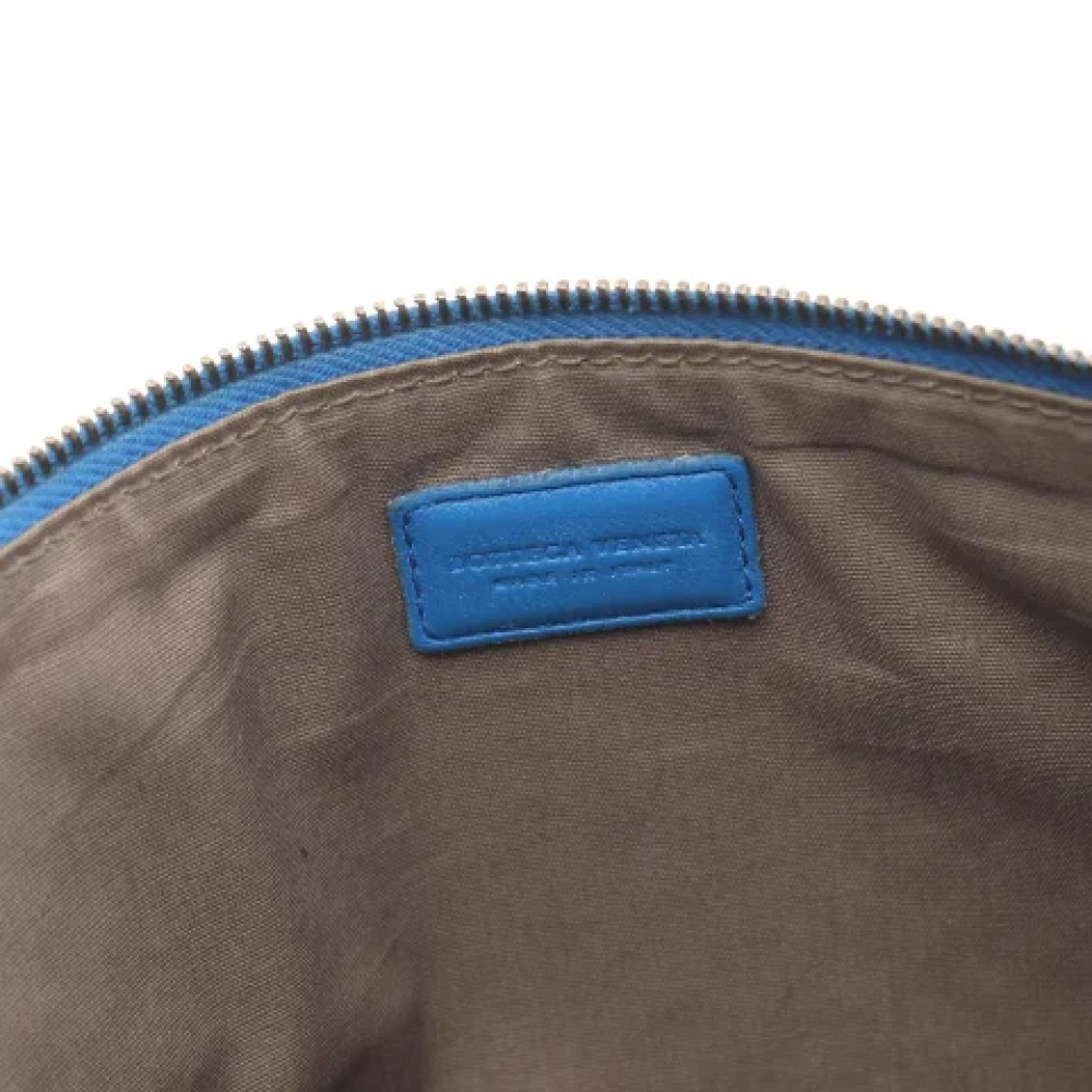 Bottega Veneta Vintage Pre-owned Leather clutches Blue Dames