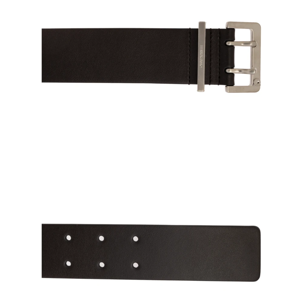 Salvatore Ferragamo Leren riem Brown Heren