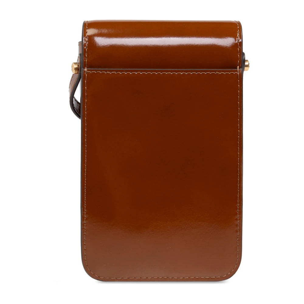TORY BURCH Telefoonhoesje aan een band 'Robinson' Brown Dames