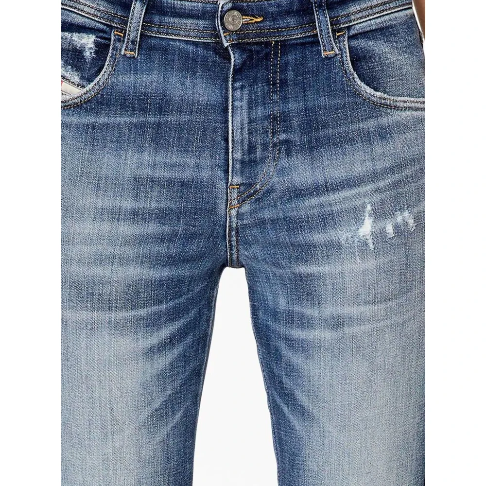 Diesel Indigo Blauwe Babhila Skinny Jeans Blue Dames