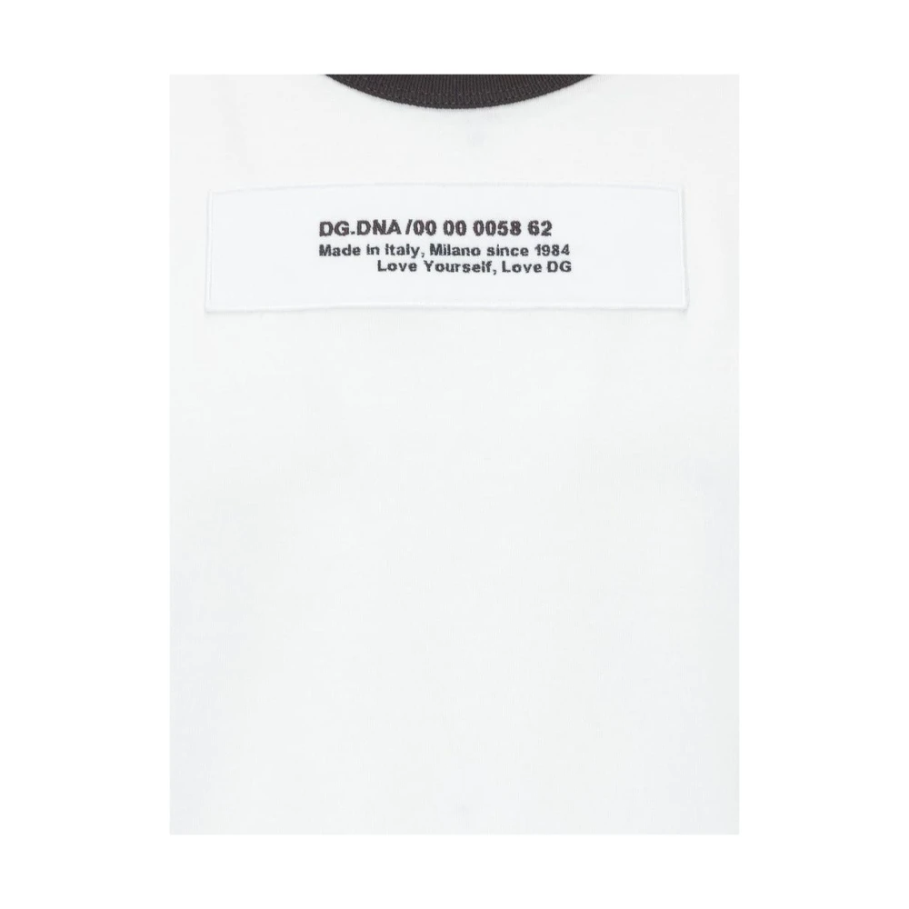 Dolce & Gabbana Heren Camo Logo T-shirt White Heren