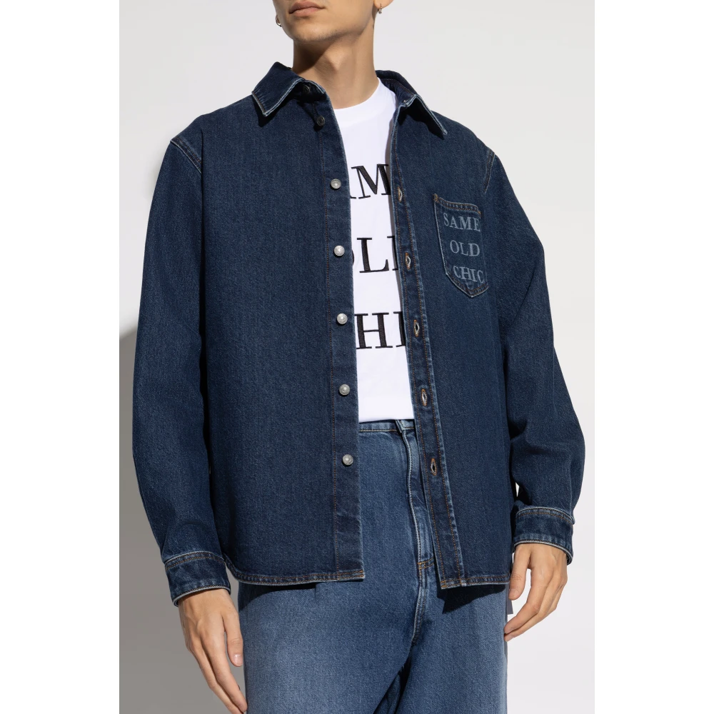 Moschino Denim overhemd Blue Heren