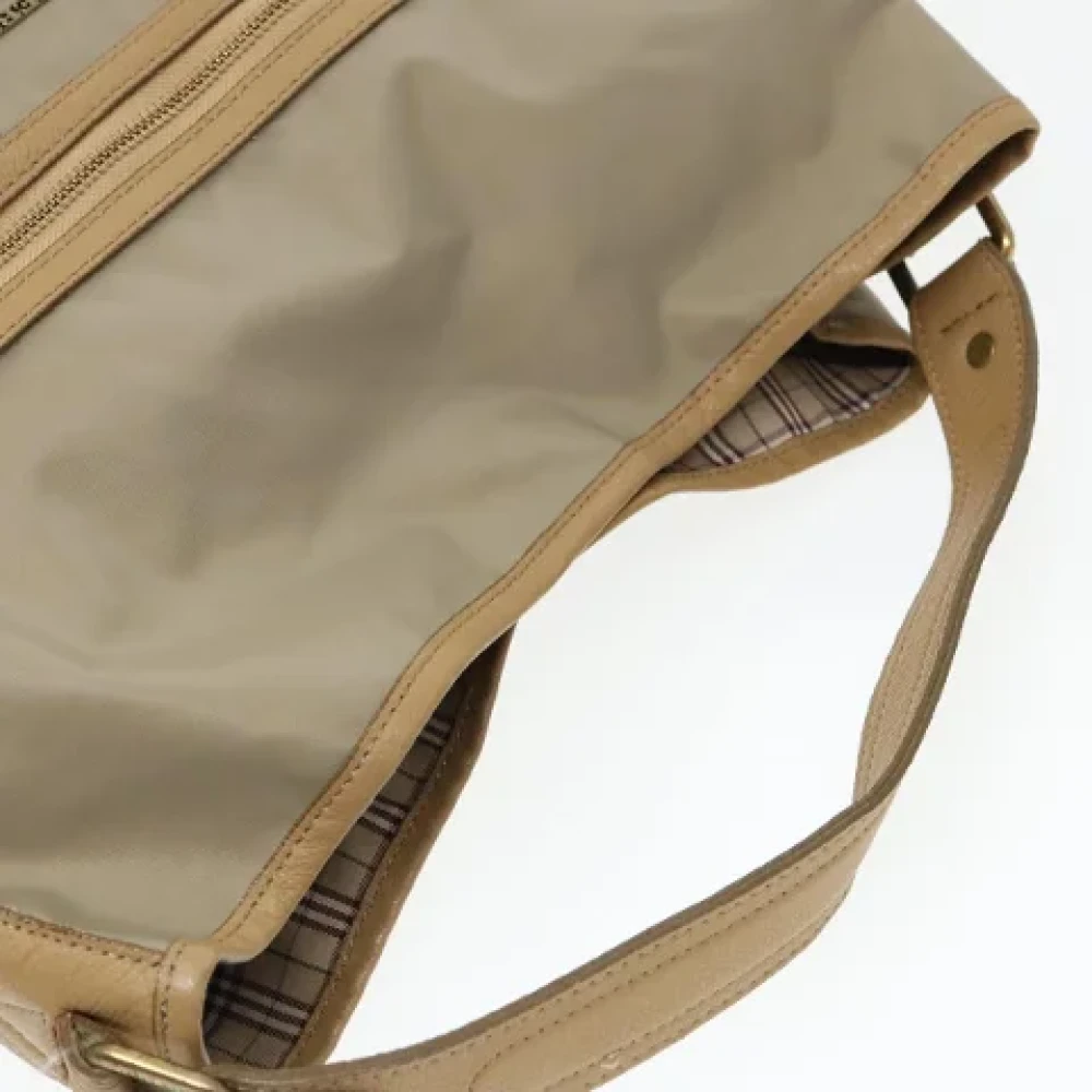 Burberry Vintage Pre-owned Nylon handbags Beige Dames