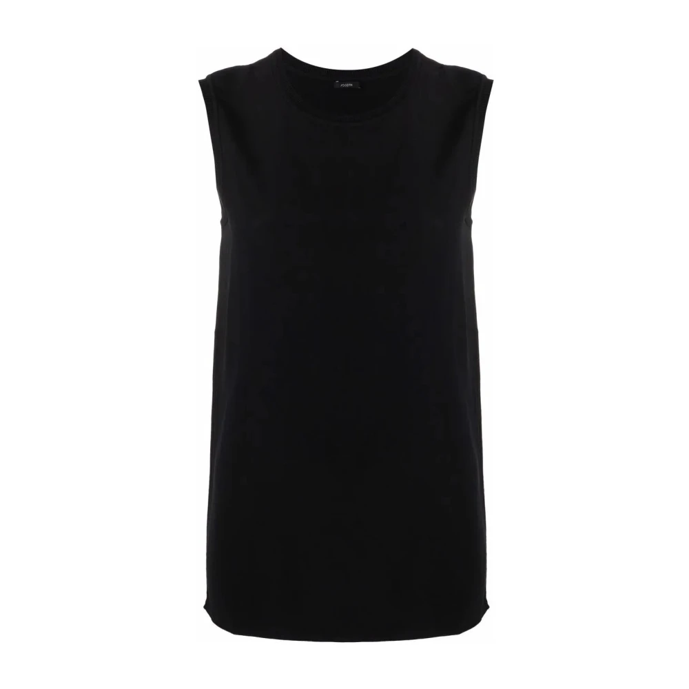 Joseph Zijden Crepe Blouse Elegante Stijl Black Dames