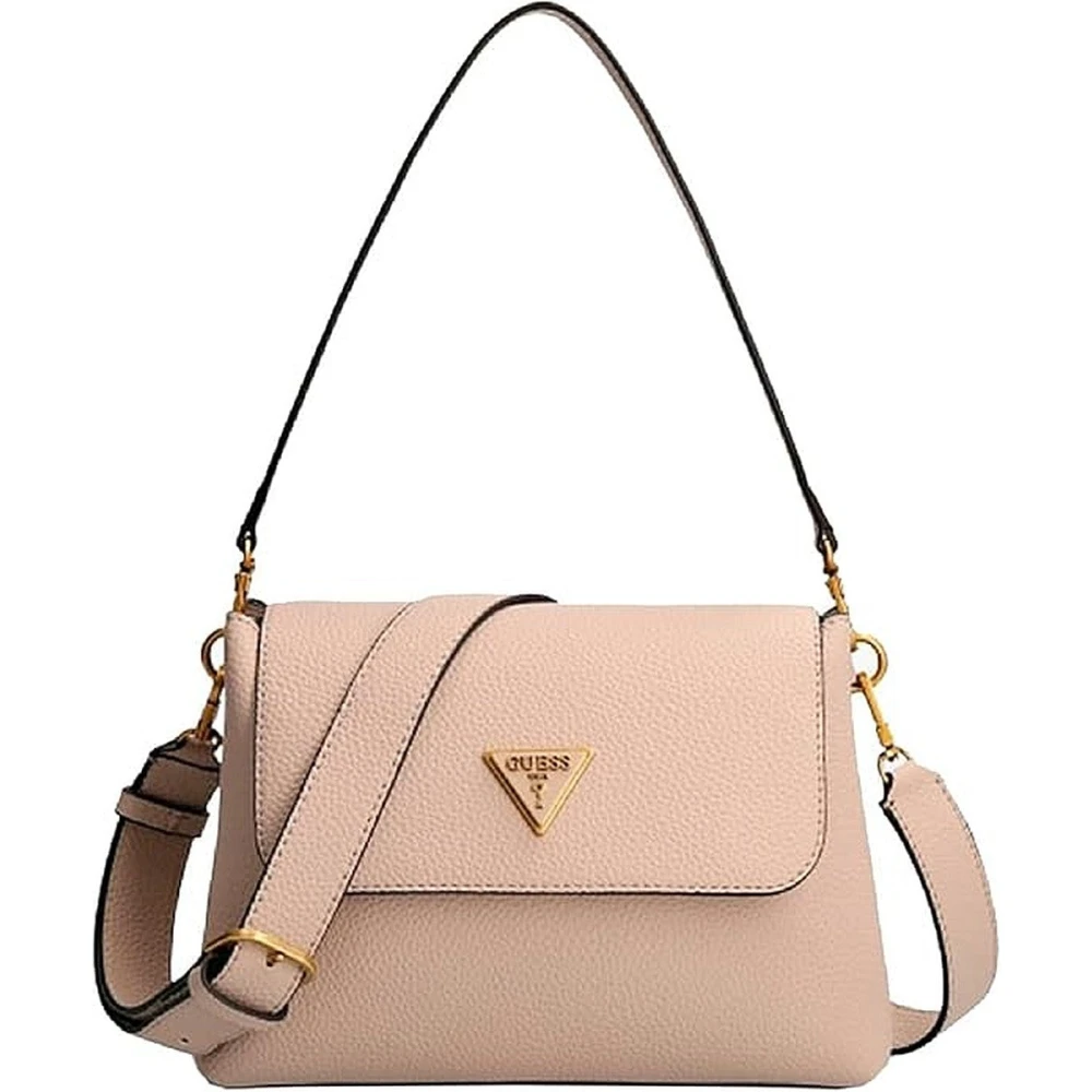 Guess Downtown Chic Flap Shldr BAG Schoudertas beige Dames