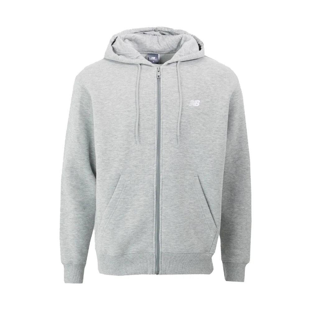 New Balance Katoenen Sweater Hoodie Winterstijl Gray Heren