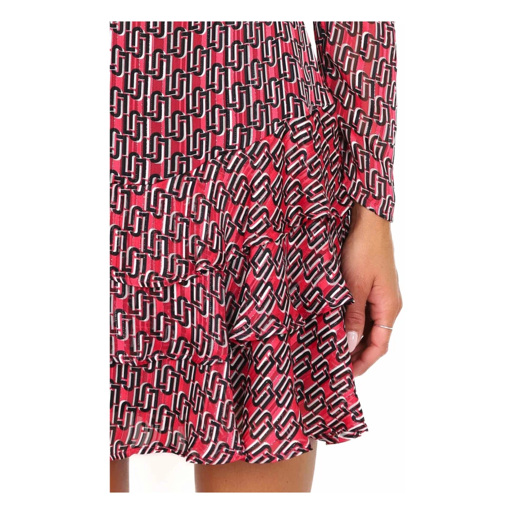 Liu Jo Korte jurk met ruches patroon Multicolor Dames