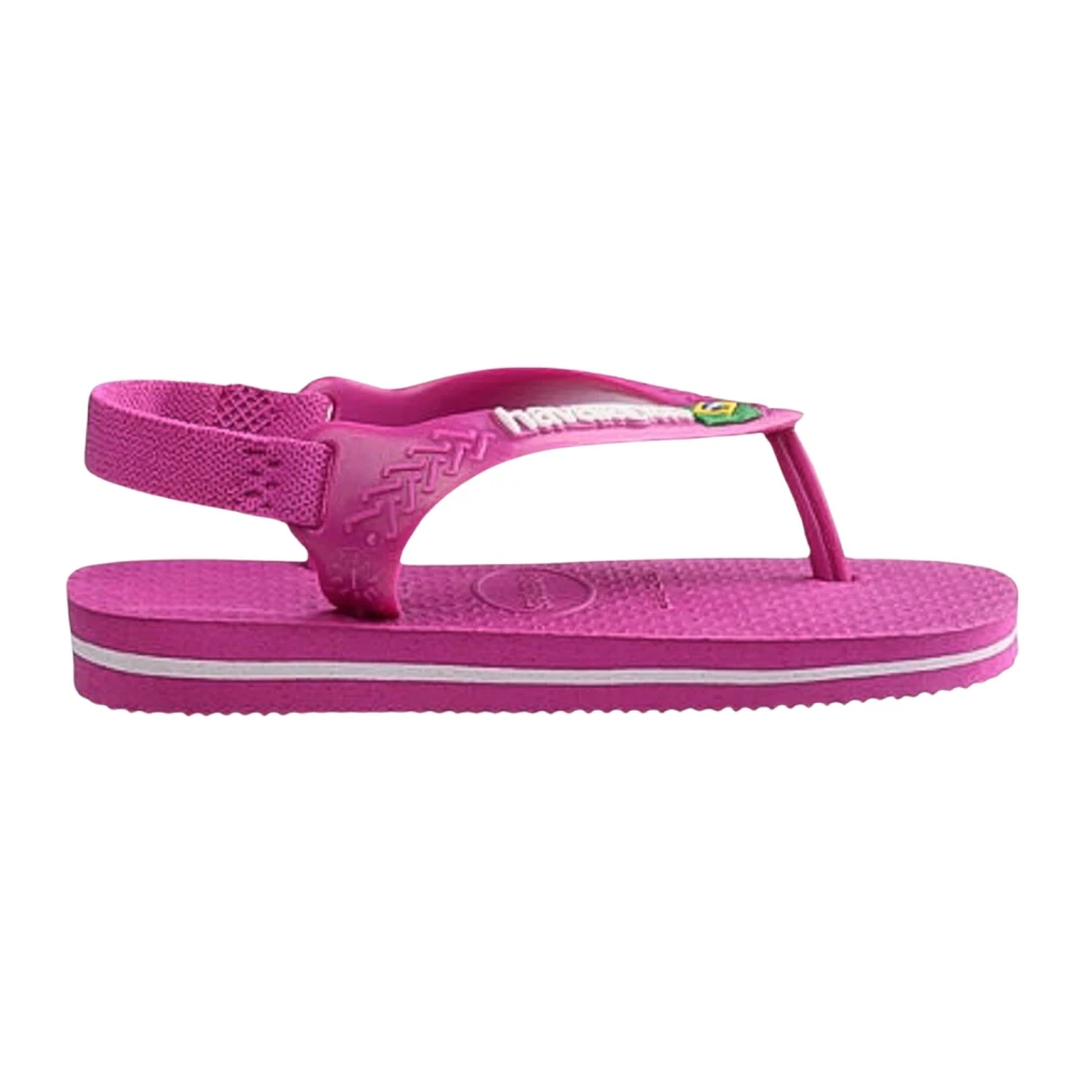 Blå Baby Flip Flops Brasil Logo