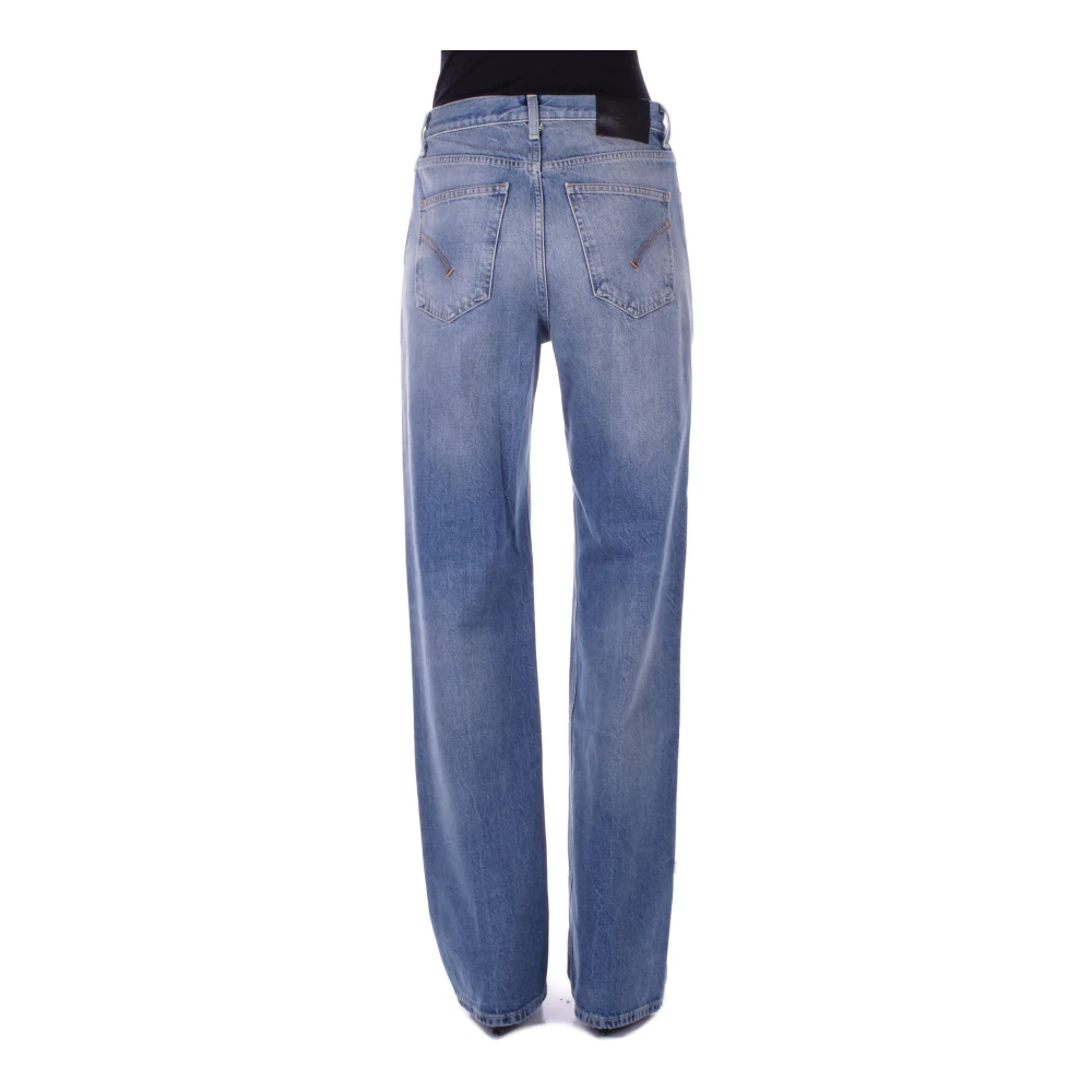 Dondup Denim Jeans met Logo Achterzak Blue Dames