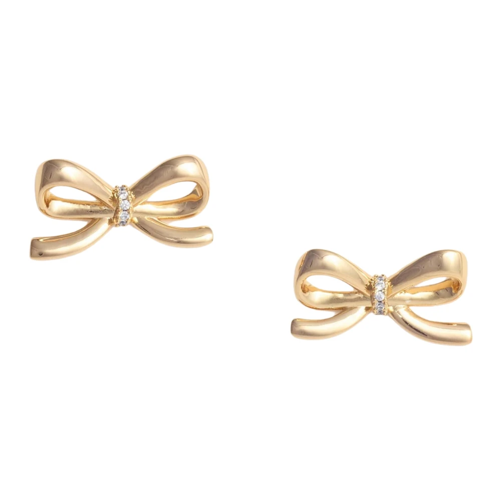 Self Portrait Women's Yellow Bow Earrings