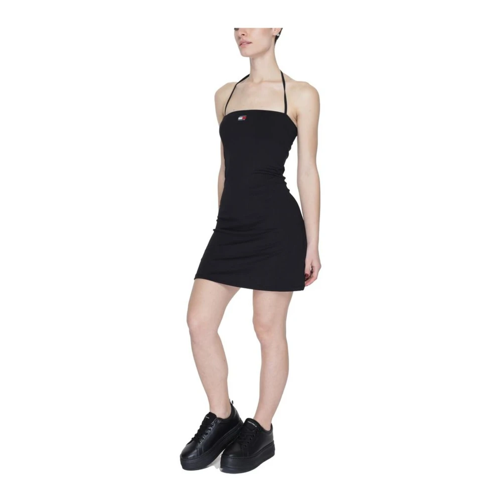 Tommy Jeans Lente Zomer Dames Korte Jurk Black Dames