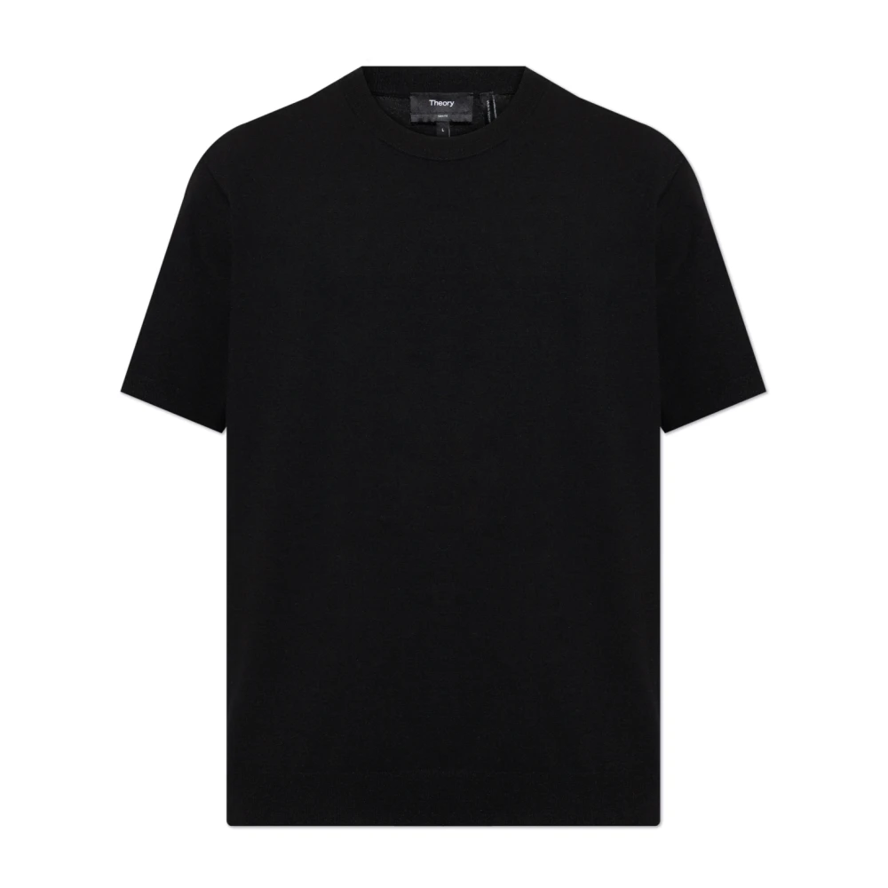 Theory Ronde hals T-shirt Black Heren