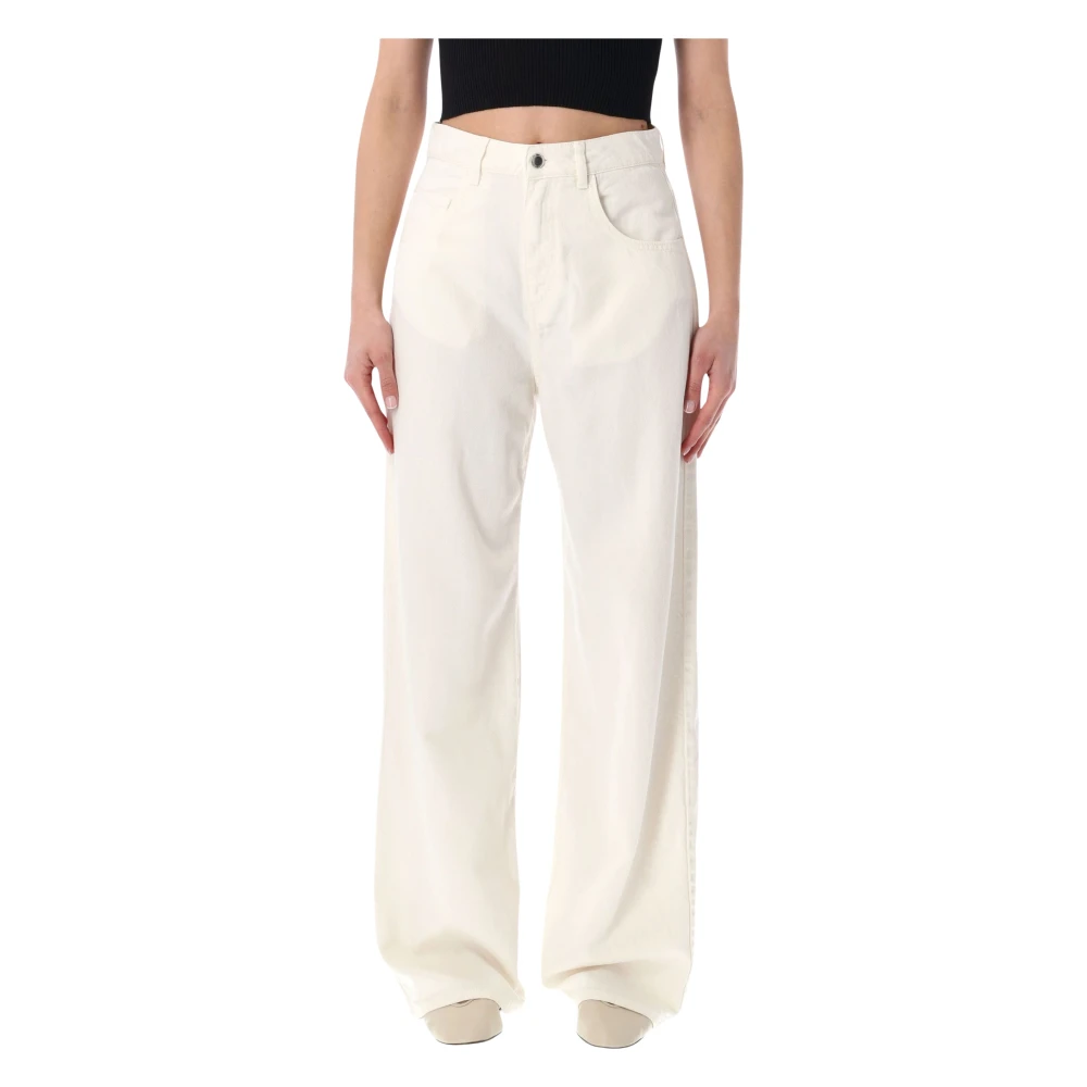 Icon Denim Women's White Wide Jeans, W28, Poppy Wide Leg Jeans