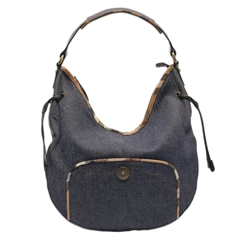 Burberry Vintage Pre-owned Denim handbags Blue Dames