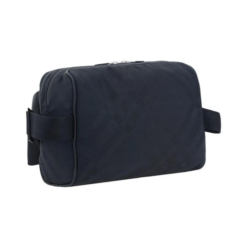 Burberry Dubbel Compartiment Leren Heuptas Black Heren