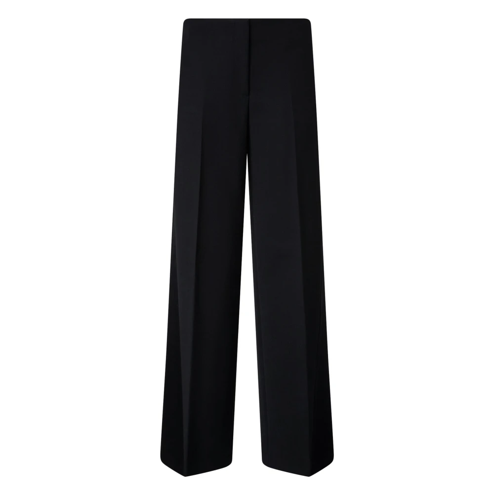 Pinko Zwarte Wollen Broek Limousine Stijl Black Dames