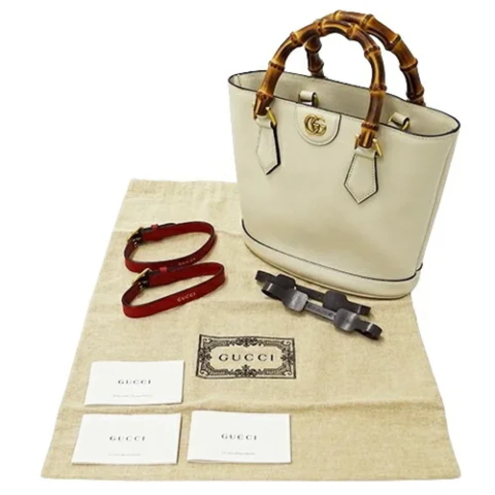 Gucci Vintage Pre-owned Fabric gucci-bags White Dames