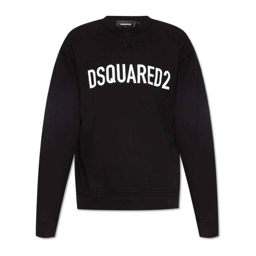 Dsquared2 Sweatshirt with logo Black, Herr