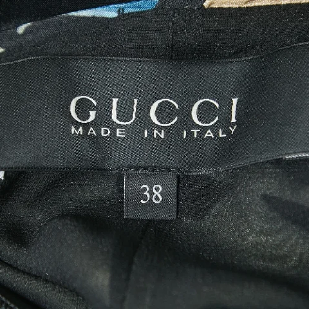 Gucci Vintage Pre-owned Silk dresses Black Dames