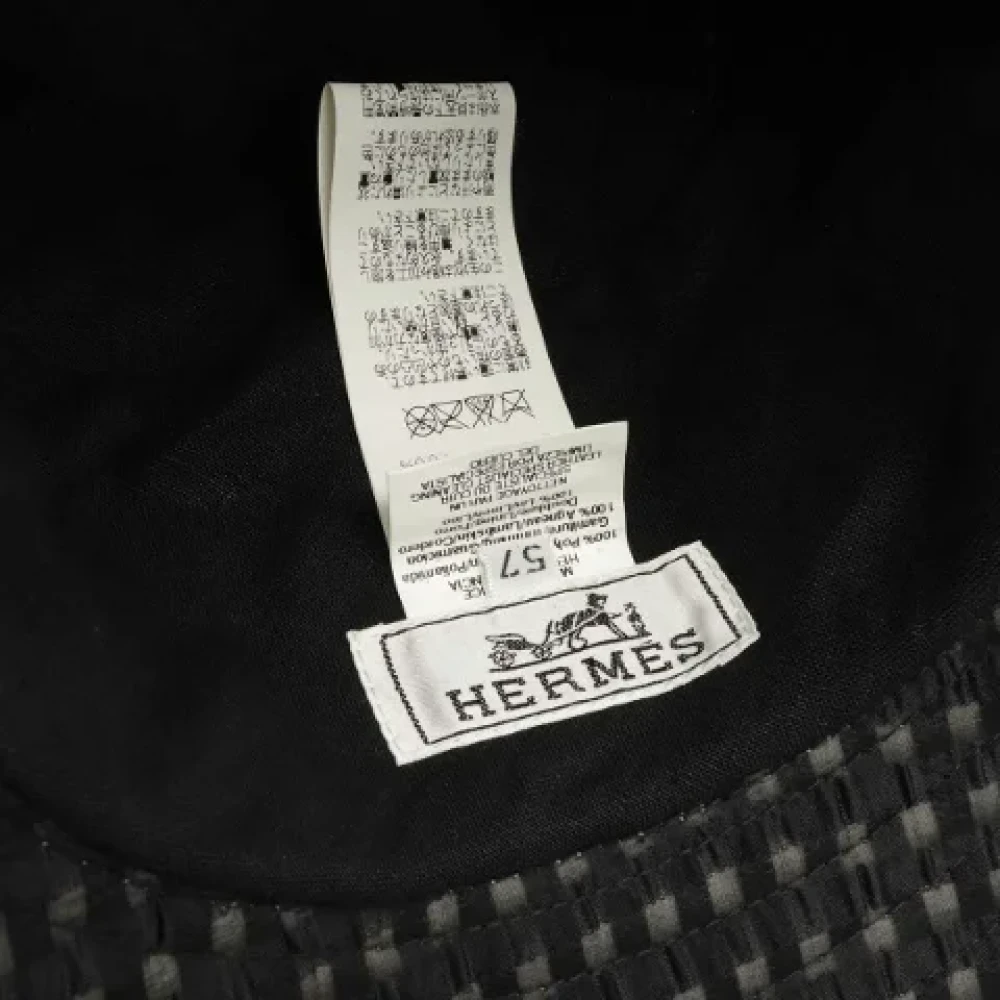 Hermès Vintage Pre-owned Canvas hats Black Dames