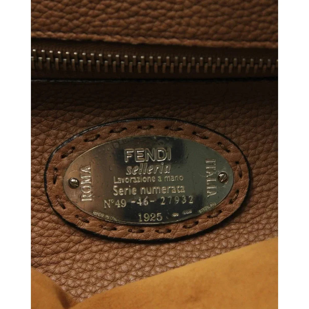 Fendi Vintage Pre-owned Leather handbags Black Dames