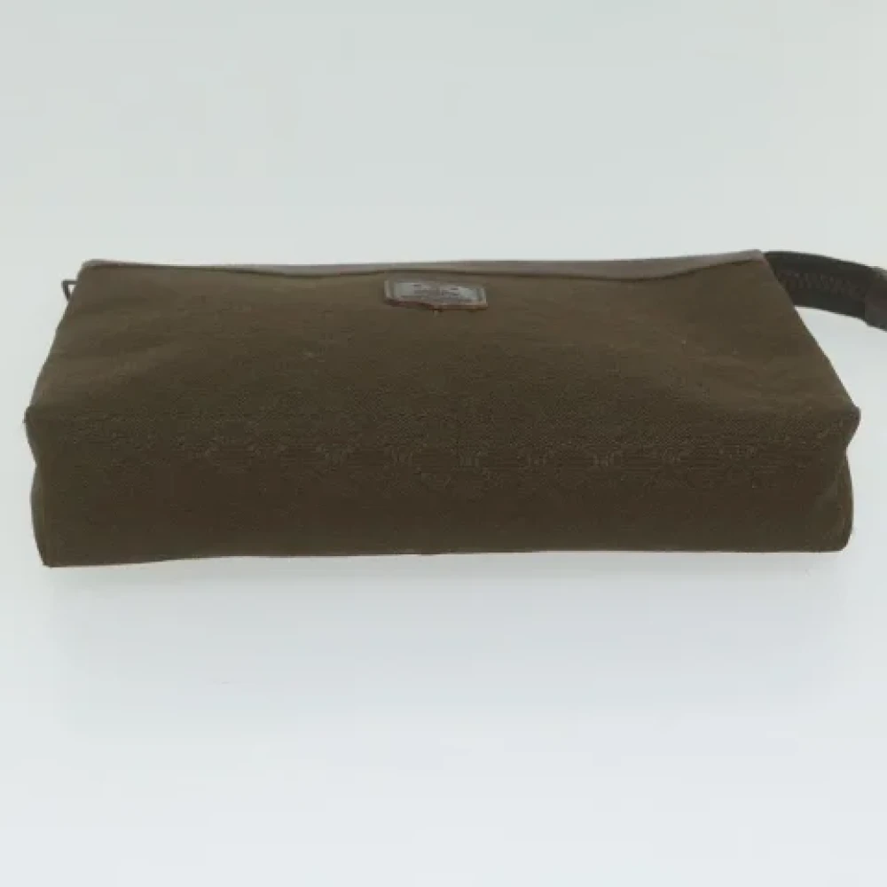 Celine Vintage Pre-owned Leather clutches Brown Dames