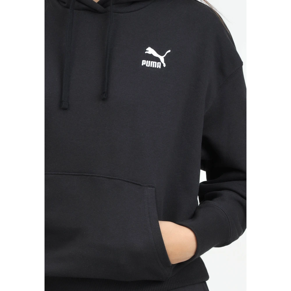 Puma Klassieke Zwarte Hoodie Sweater Black Dames
