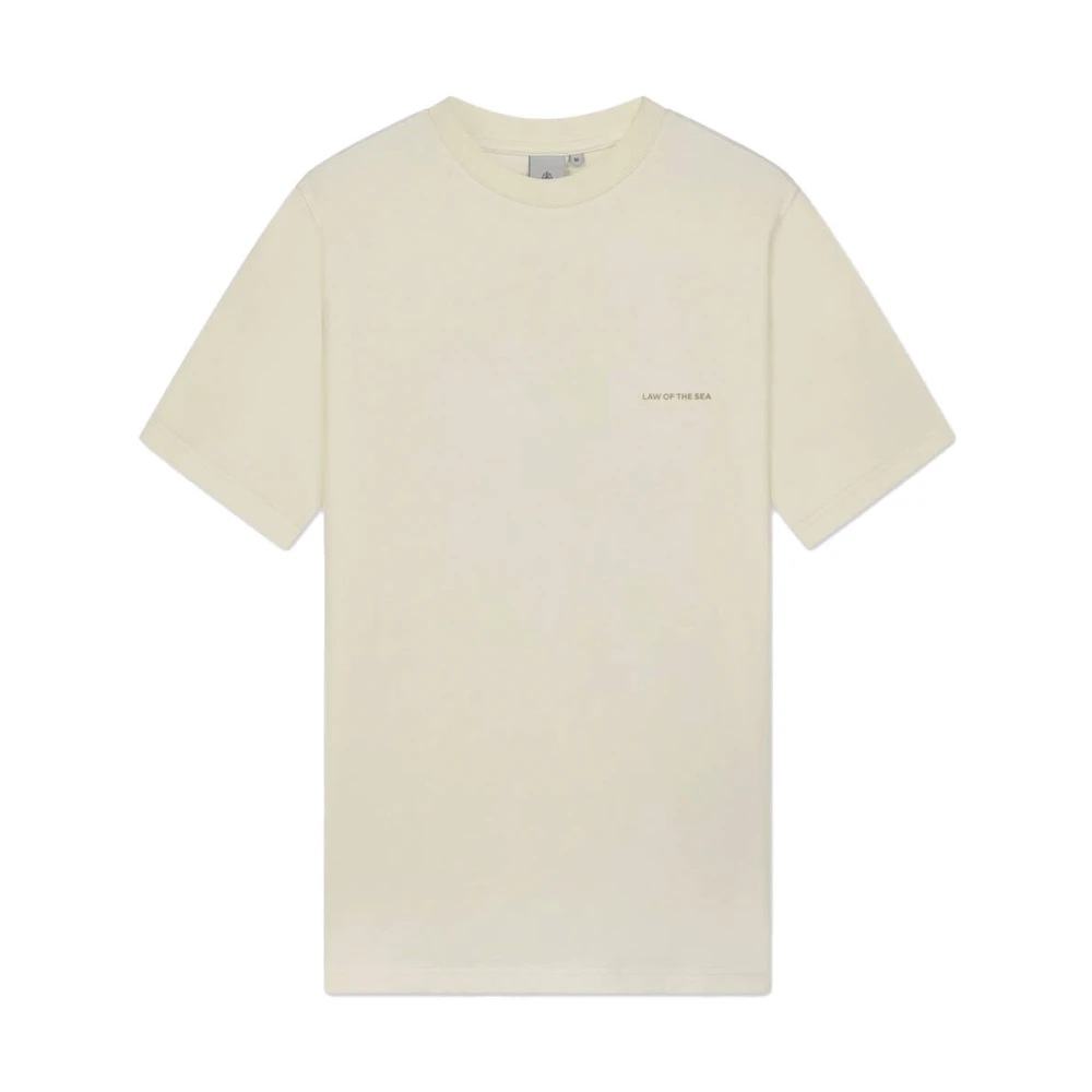 LAW OF THE SEA Ocean Artwork Tee Korte Mouw Shirt White Heren