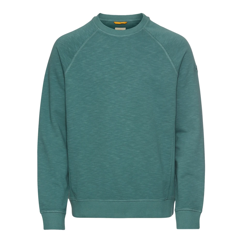Camel active Sweatshirt van puur katoen Green Heren