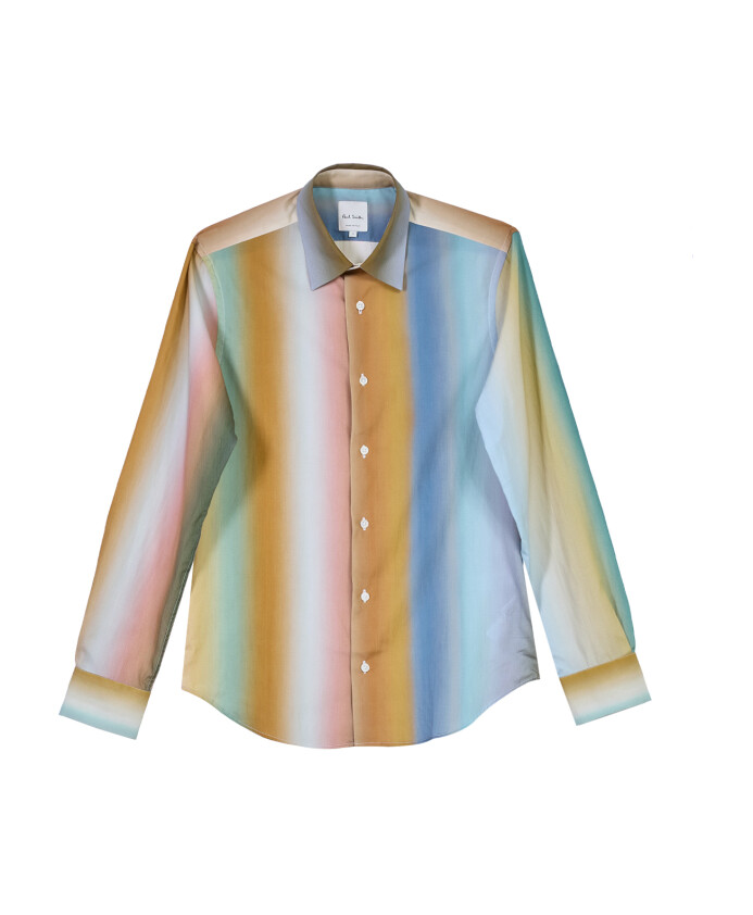 chemise-a-rayures-multicolores