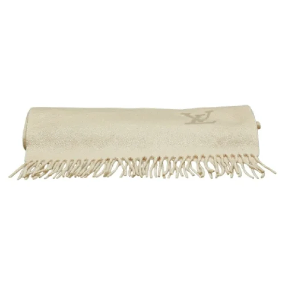 Louis Vuitton Vintage Pre-owned Cashmere scarves Beige Dames