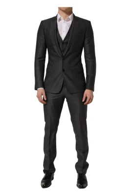 MARTINI Slim Fit Formell Kostym i 3 delar