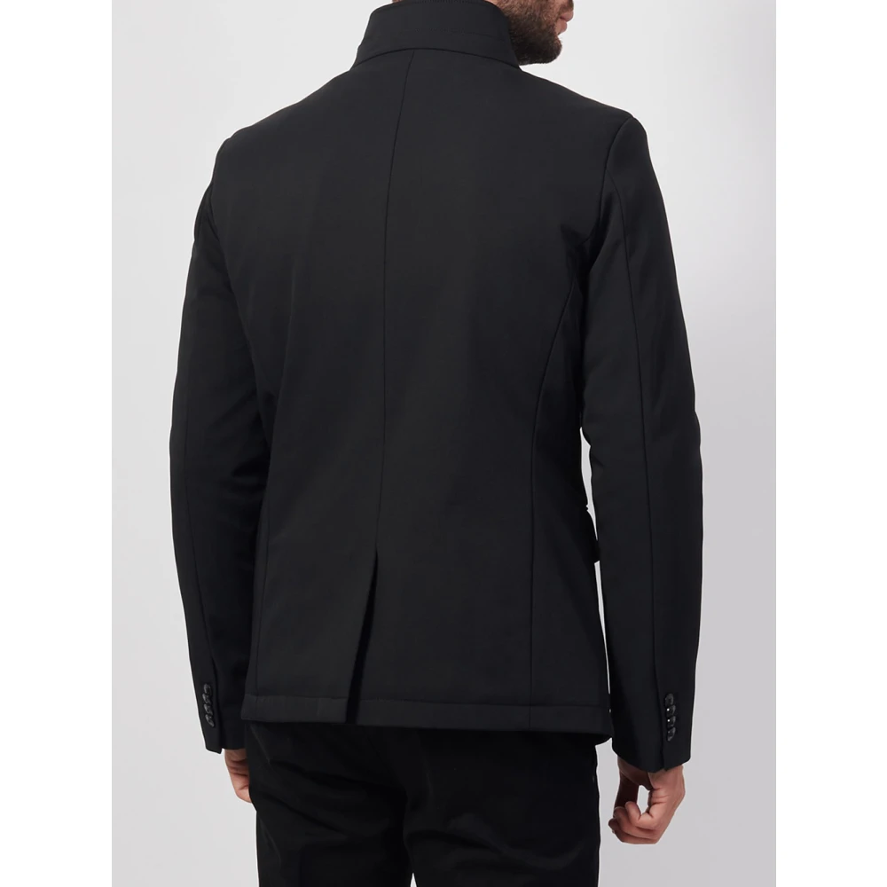YES ZEE Zwarte jas met binnenste vest Black Heren