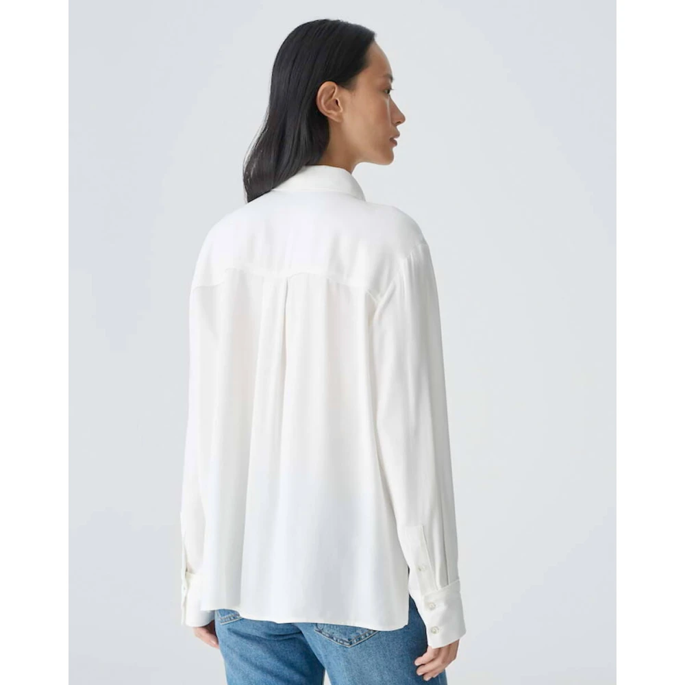 Opus Blouse met lange mouwen en Fuhla Beige Dames