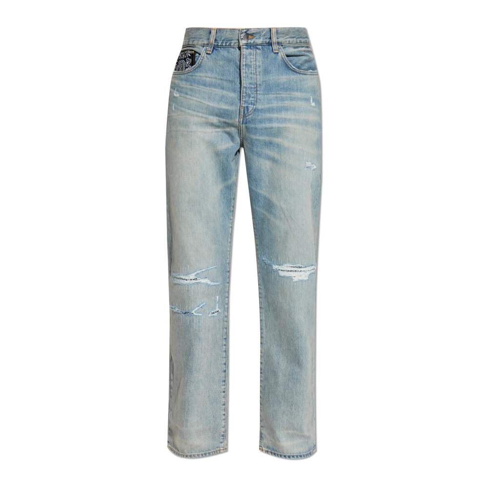 Amiri Straight-Leg Jeans Blue Heren