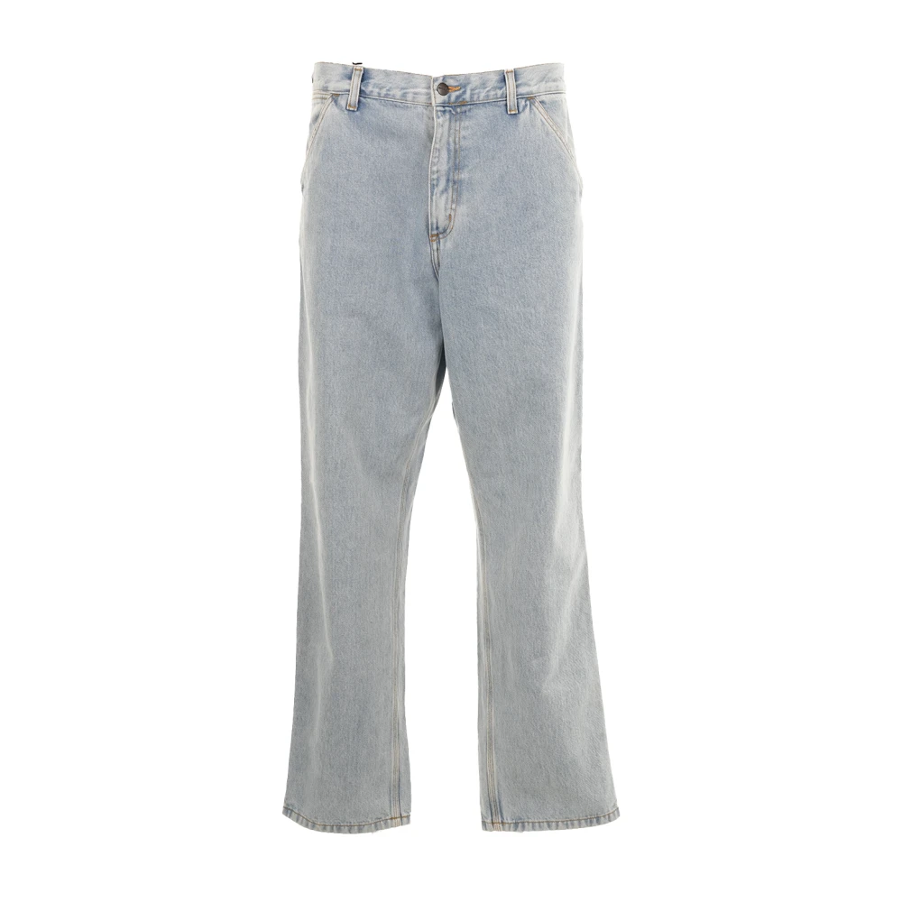 Carhartt Wip Men's Blue Single Knee Pant - Straight Fit Jeans - W30 - Jeans